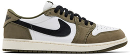 Air Jordan 1 Retro Low Oliva Medio Bianco Summit Nero Vela