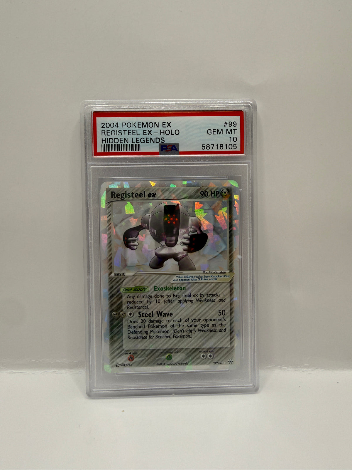 2004 Pokémon Ex Hidden Legends Registeel Ex Holo #99 PSA 10 GEM MINT