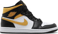 Air Jordan 1 Mid Blanc Pollen Noir (École maternelle)