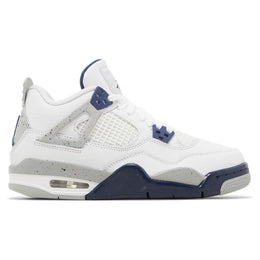 Air Jordan 4 Retro 白 午夜海军蓝 (GS)
