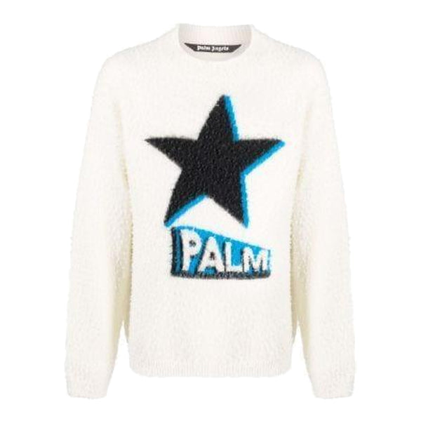 Palm Angels Rockstar knitted jumper white - Supra Sneakers