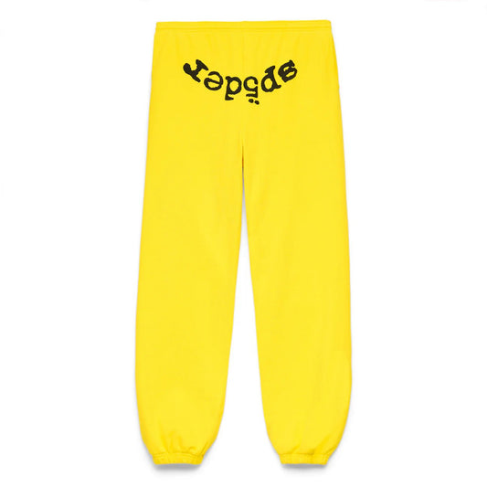 Sp5der Legacy Web Sweatpants Yellow - Supra Sneakers
