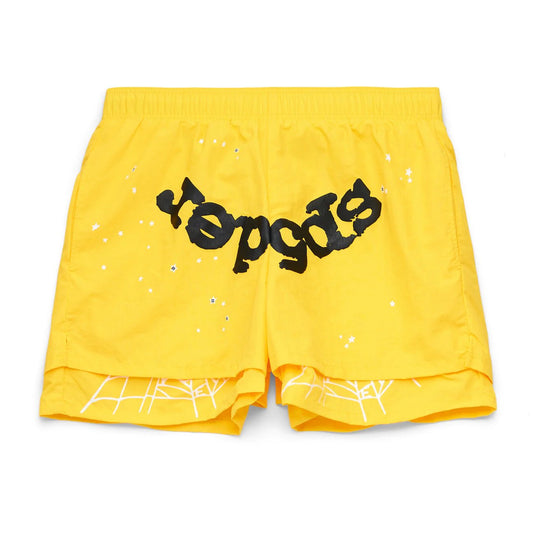 Sp5der OG Web Double Layer Short Yellow - Supra Sneakers