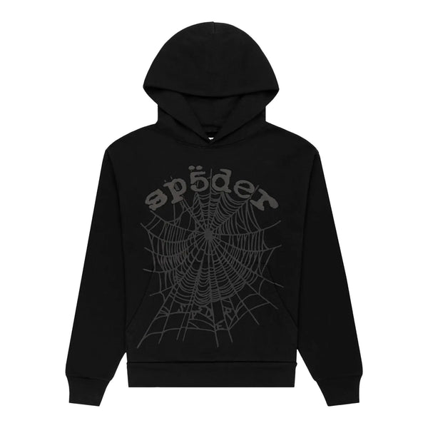Sp5der Phantom Web Hoodie Black