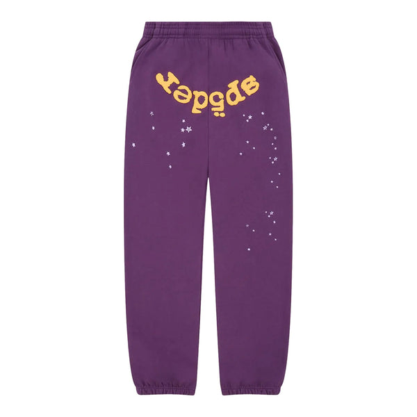 Sp5der Purple Star OG Web V2 Sweatpant Purple "Lakers"