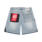 Godspeed Patchwork Denim Shorts V2 Blue - Image 2
