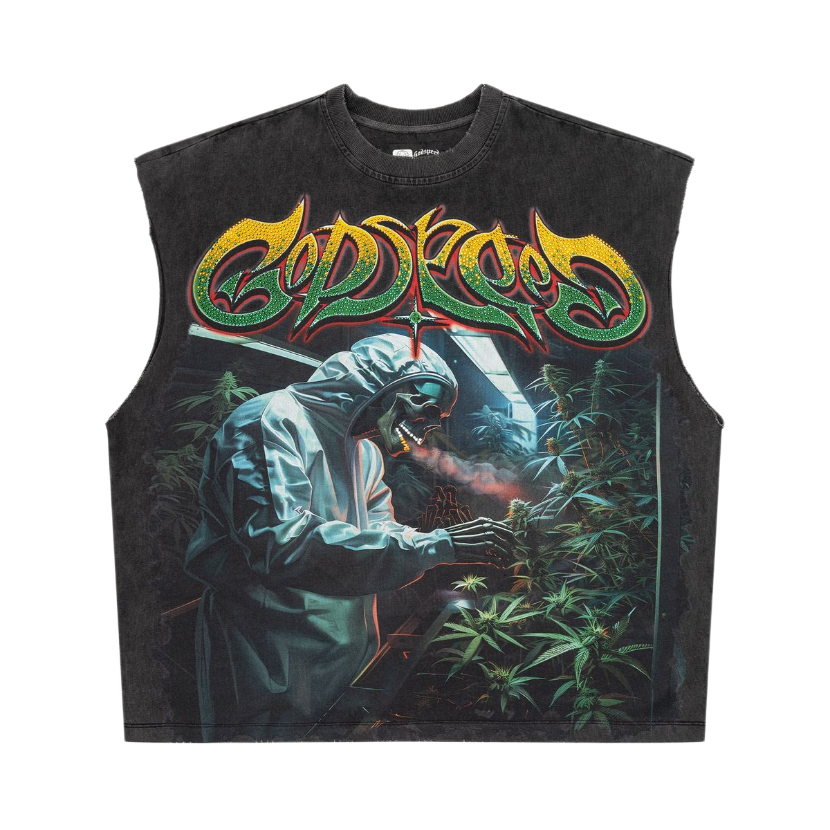 Godspeed 420 Indoor VVS Sleeveless T-Shirt Grey Wash