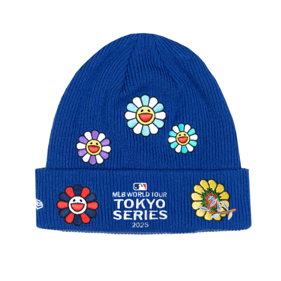 New Era Takashi Murakami + MLB World Tour Tokyo Series 2025 New Era 6 Dart Cubs Cuff Beanie