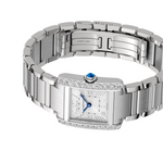 Cartier Tank Française Watch, Small Model, Quartz Movement, Steel, Diamonds - Image 4