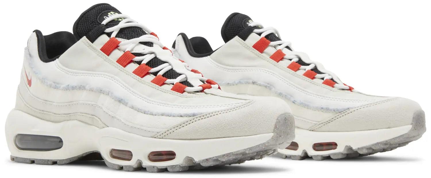 Nike Air Max 95 Light Bone Habanero Red