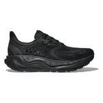 Black Hoka running shoe on a white background - Image 1