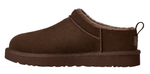 Brown slip-on shoe with fur lining on a white background - Image 3