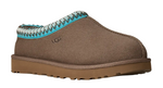 Brown slipper with blue trim on a white background - Image 2