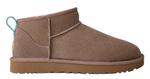 Brown suede ankle boot with a white background - Image 1