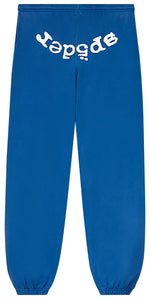 Sp5der Legacy Web Sweatpants Blue - Image 1