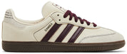 Adidas Samba OG Wonder White Maroon (Women's)