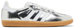 Adidas Samba OG Silver Metallic Cracked Leather (Women's) - Image 1