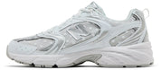 New Balance 530 White Silver Metallic Polka Dots
