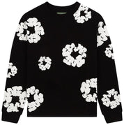 Denim Tears Long Sleeve Cotton Wreath Tee Black