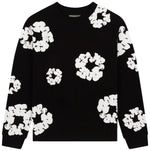 Denim Tears Long Sleeve Cotton Wreath Tee Black - Image 1