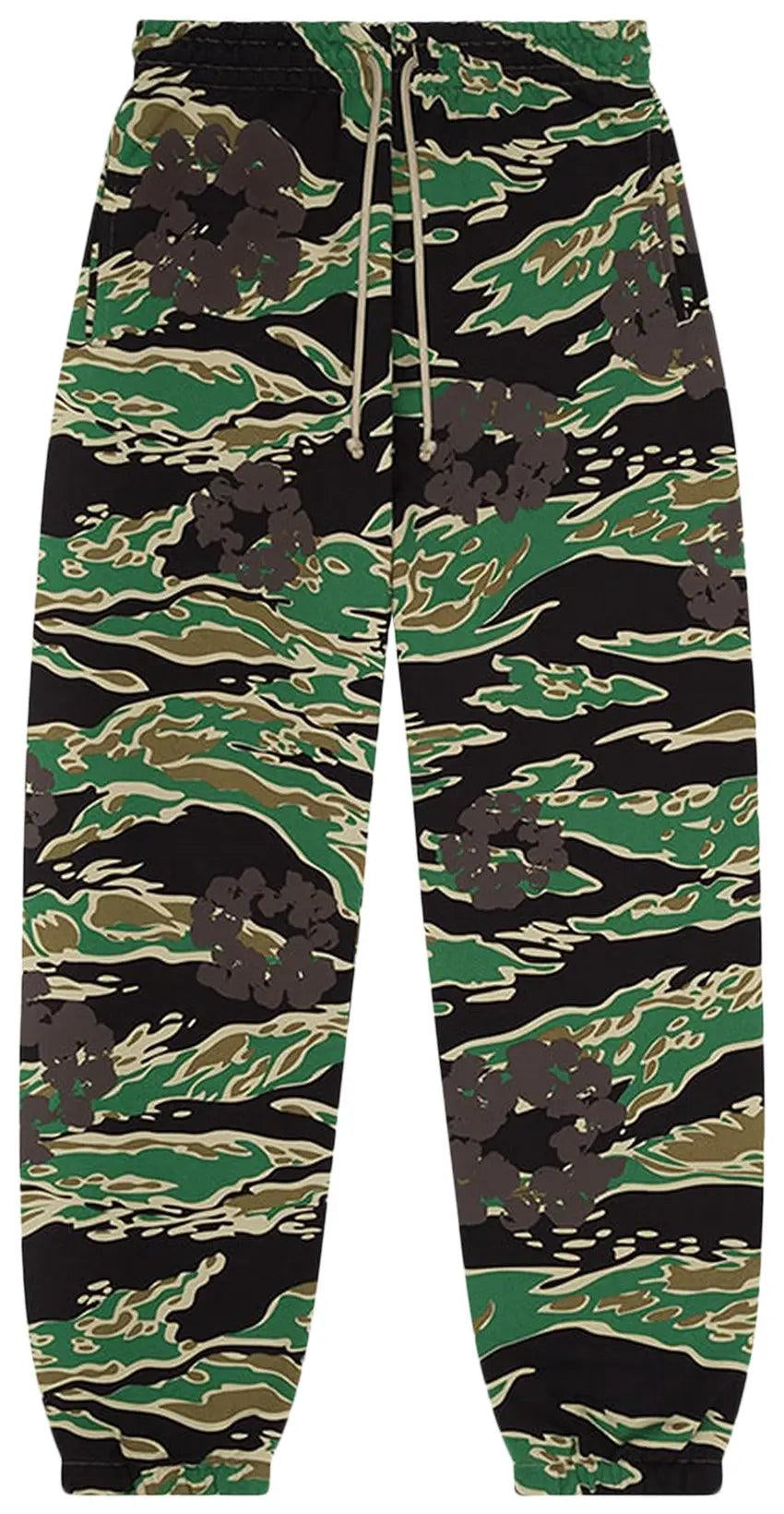 Denim Tears Green Tiger Camo Cotton Wreath Sweatpant