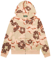 Denim Tears Desert Storm Tan Camo Cotton Wreath Zip Hoodie