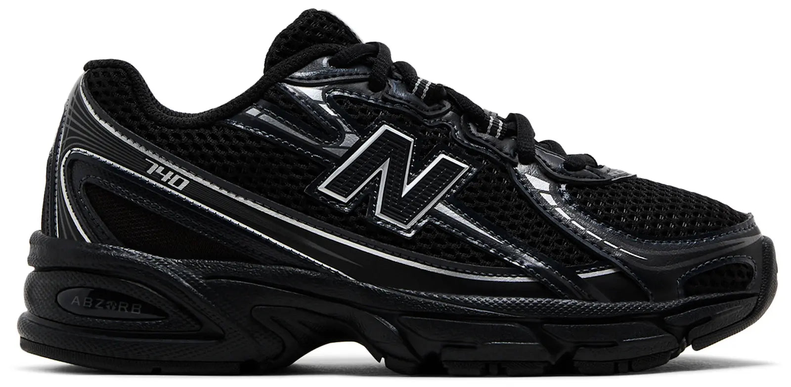 New Balance 740 Black Silver Metallic (GS)