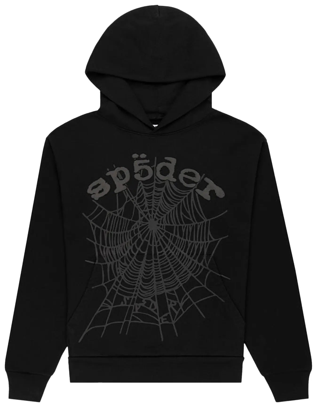 Sp5der Phantom Web Hoodie Black