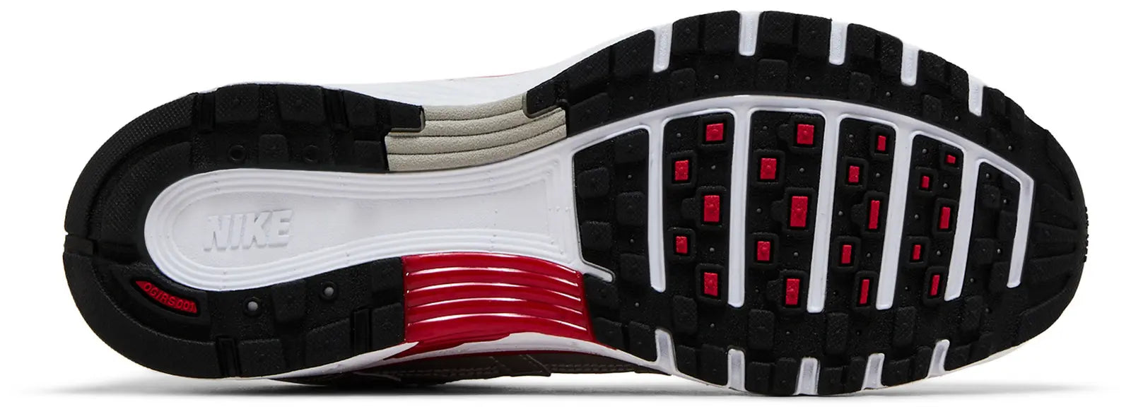 Nike P-6000 Metallic Silver Gym Red