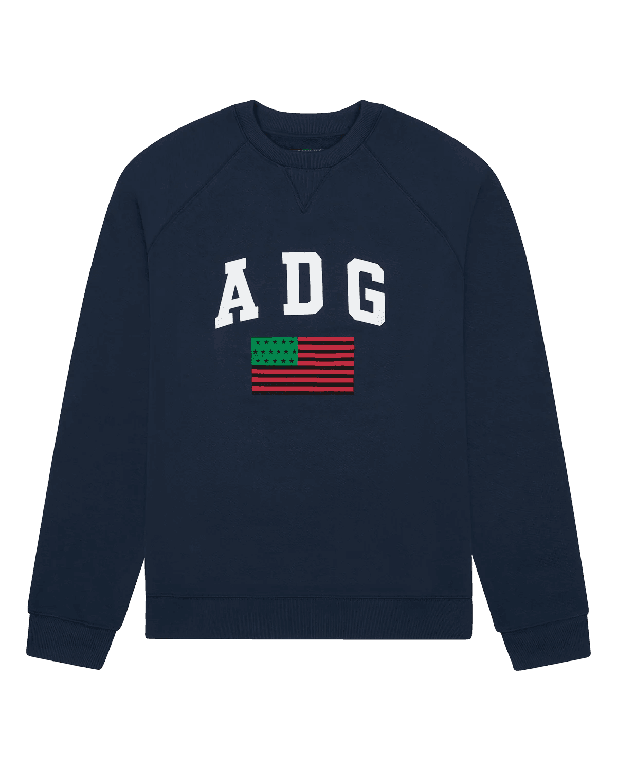 Denim Tears ADG Pan African American Flag Crewneck Blue