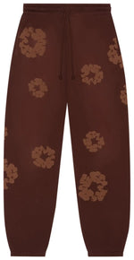 Denim Tears Mono Cotton Wreath Sweatpants Brown - Image 1
