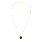 Van Cleef & Arpels Vintage Alhambra pendant 18K yellow gold, Malachite