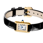 Cartier Tank Louis Cartier Watch, Mini Model, Quartz Movement, Yellow Gold, Leather - Image 4