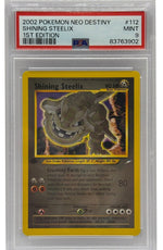 2002 Pokémon Neo Destiny Shining Steelix 1st Edition #112 PSA 9 MINT - Image 3
