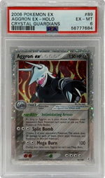 2006 Pokémon Crystal Guardians Aggron Ex Holo 89/100 PSA 6 EX-MT - Image 1