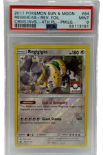 2017 Pokémon League Crismon Invasion Regigigas 4th Place Reverse Holo 84/111 PSA 9 MINT - Image 1