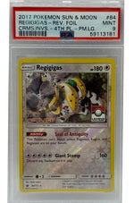 2017 Pokémon League Crismon Invasion Regigigas 3rd Place Reverse Holo 84/111 PSA 9 MINT - Image 3