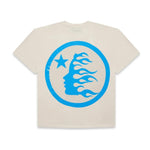 Hellstar Studios Classic Gel T-Shirt Beige & Light Blue - Image 2