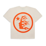 Hellstar Studios Classic Gel T-Shirt Beige & Orange - Image 2