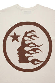 Hellstar Studios Classic Gel T-Shirt Beige & Brown