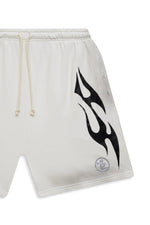 Hellstar Flame Shorts White & Grey - Image 3