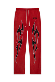 Hellstar Halloween Flame Sweatpants Red