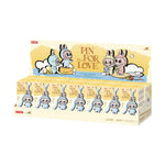Box of 'Pin for Love' pins with cartoon characters on a white background - Image 2