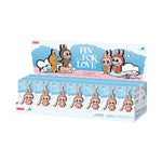 Box of 'Pin for Love' pins with cartoon characters on a white background - Image 2