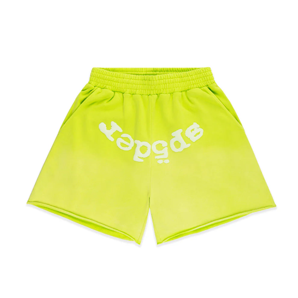 Sp5der OG Web V2 Sweatshort Acid Green