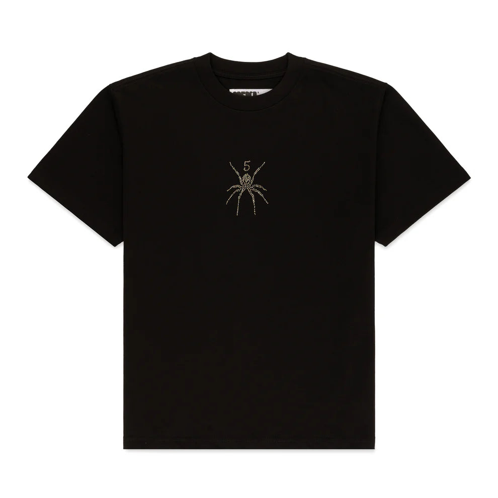 Sp5der TM Phantom Rhinestone Tee Black