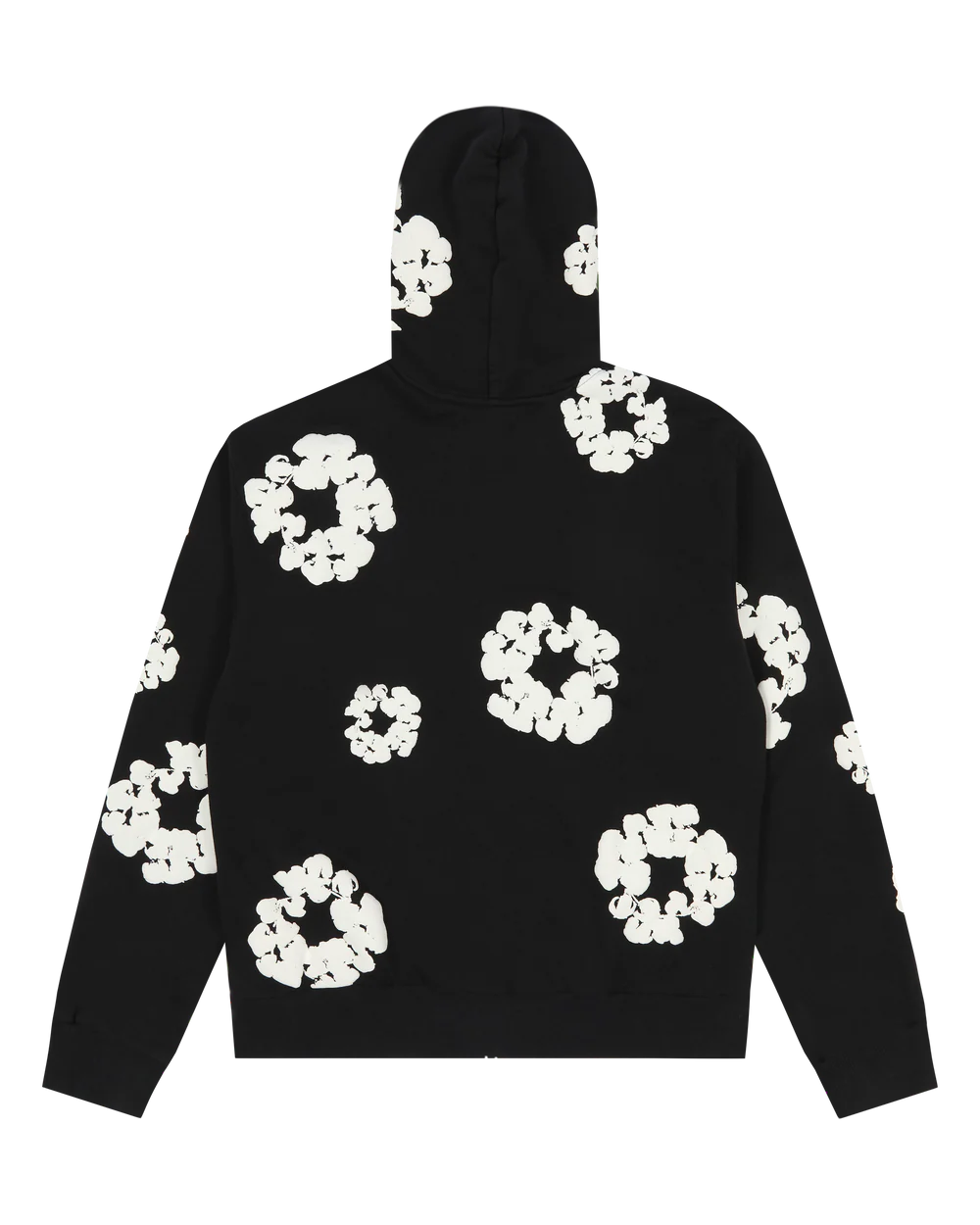 Denim Tears Cotton Wreath Zip Hoodie Black