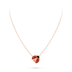 Van Cleef & Arpels Lucky Spring pendant, open wings ladybug 18K rose gold, Carnelian, Onyx - Image 3
