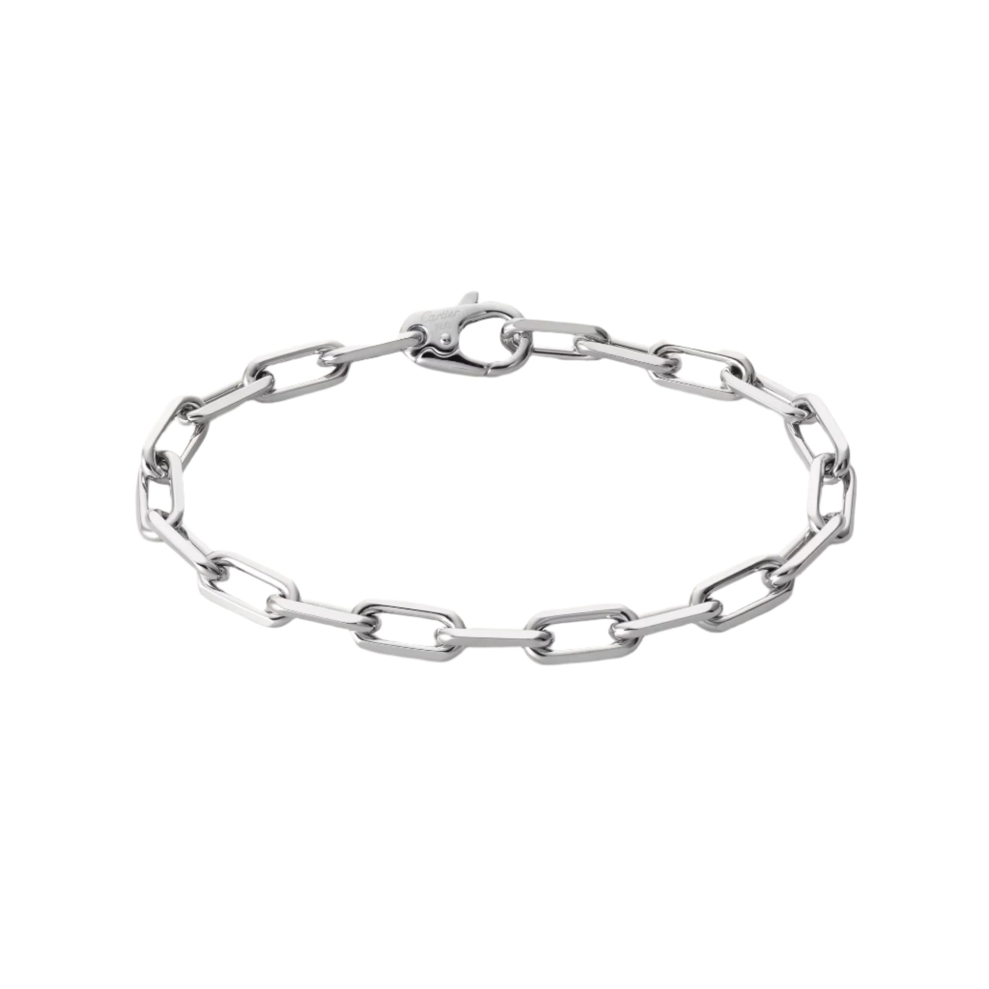 Cartier Santos de Cartier Bracelet, Chain, Medium Model, White Gold