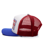 Chrome Hearts CH Hollywood USA Trucker Hat Red, White & Blue - Image 3